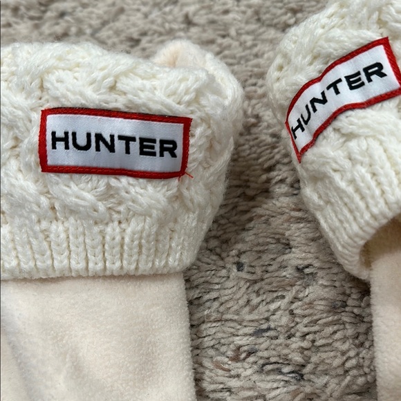 Hunter Ivory Knit Tall Boot Socks - Picture 2 of 2